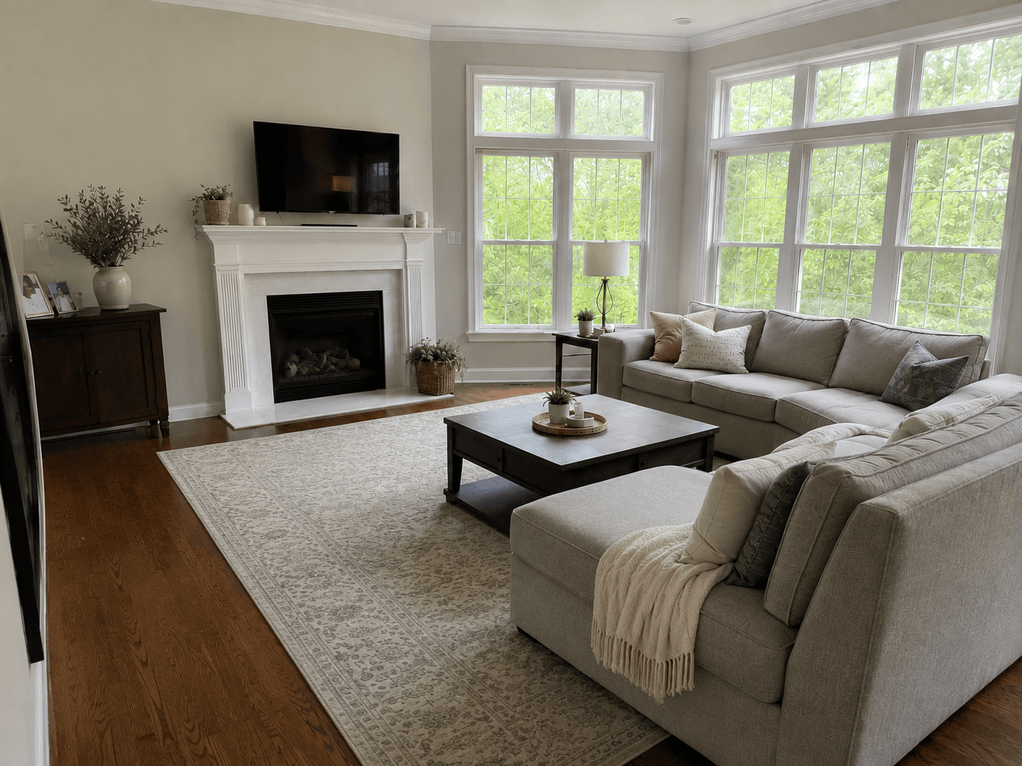 After: Living room & floors